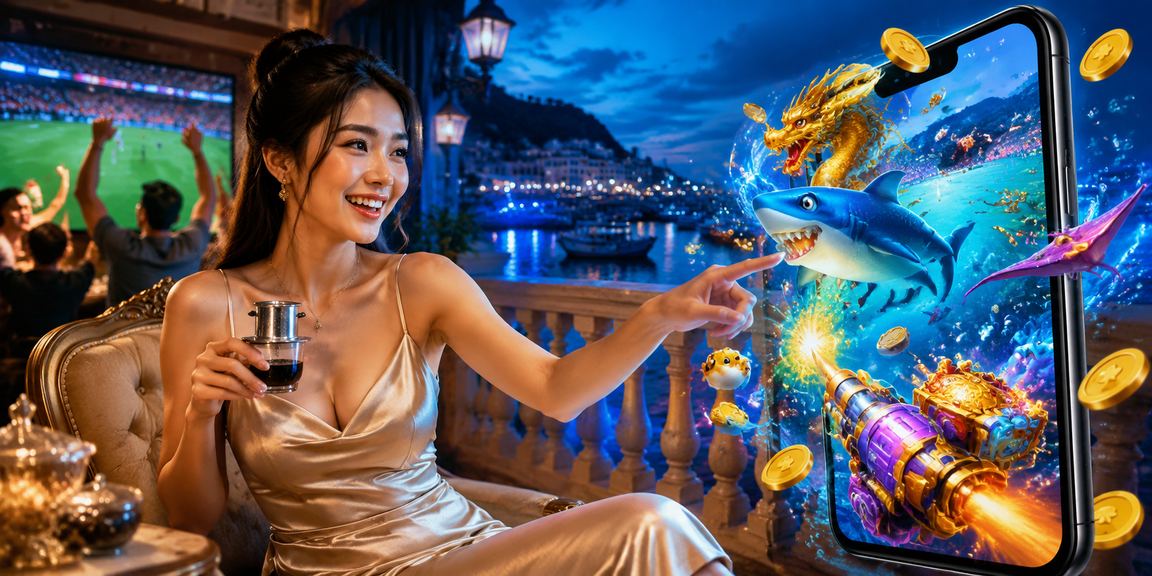 Du khách Đà Lạt thư giãn chơi bắn cá trực tuyến tại homestay trong buổi chiều mưa