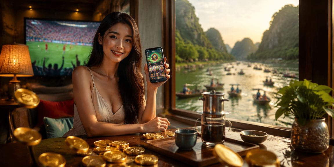 Người dùng Ninh Bình nạp tiền vào sodocasino qua ví điện tử tại quán cà phê
